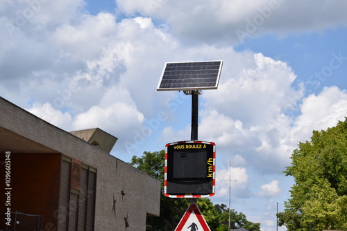 speed limit display reminder in Luxembourg photo