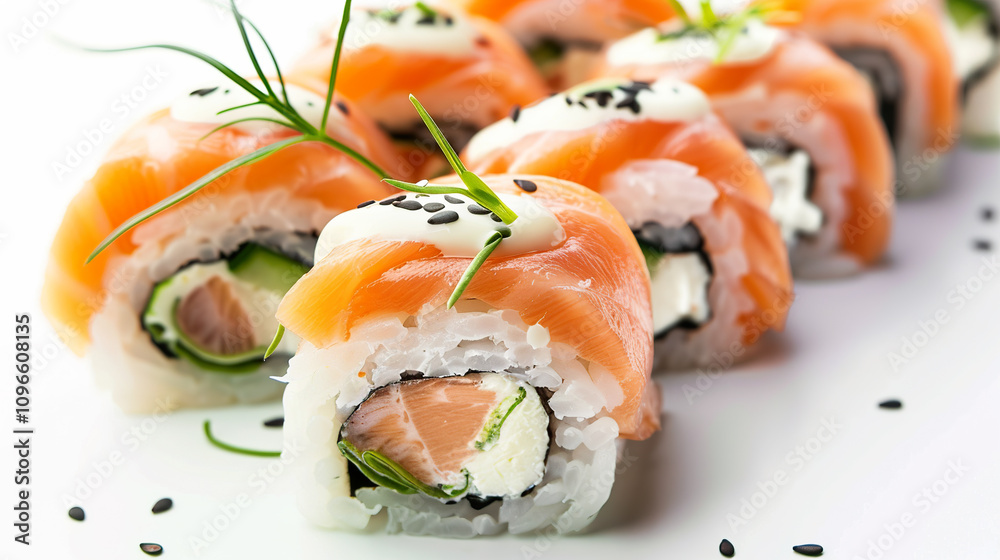 Sushi isolated on white background Sushi isolated on white background