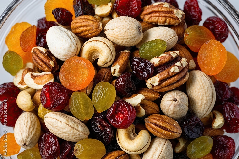 Assorted Nuts and Seasonal Dried Fruits with Transparent Background Assorted Nuts and Seasonal Dried Fruits with Transparent Background