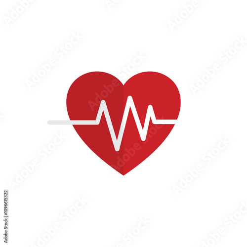 heart and heartbeat icon