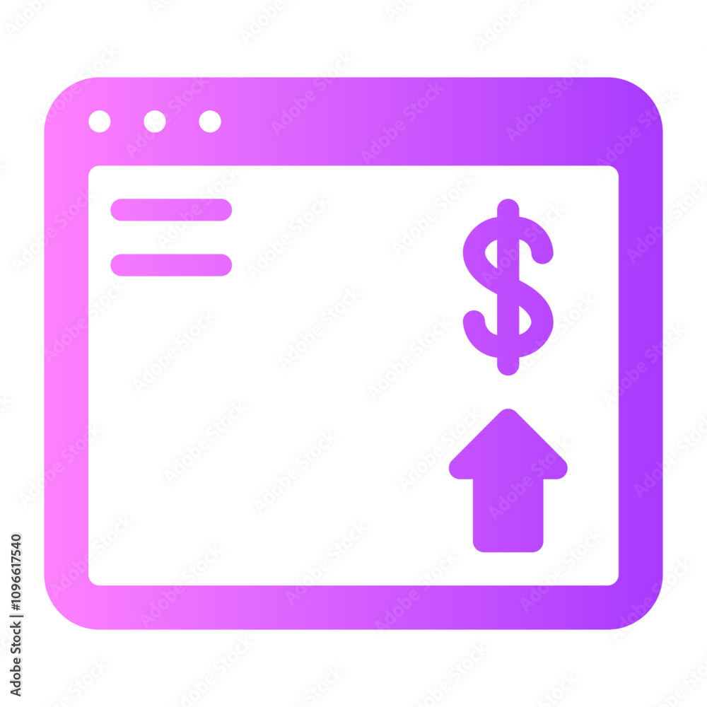 growth gradient icon growth gradient icon