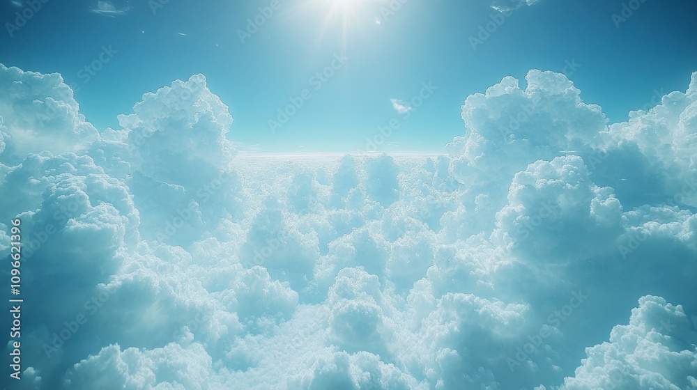 A breathtaking aerial view of a vast expanse of fluffy white clouds against a vibrant blue sky. A mesmerizing display of nature's artistry. A picturesque scene of the atmosphere's beauty. A breathtaking aerial view of a vast expanse of fluffy white clouds against a vibrant blue sky. A mesmerizing display of nature's artistry. A picturesque scene of the atmosphere's beauty.