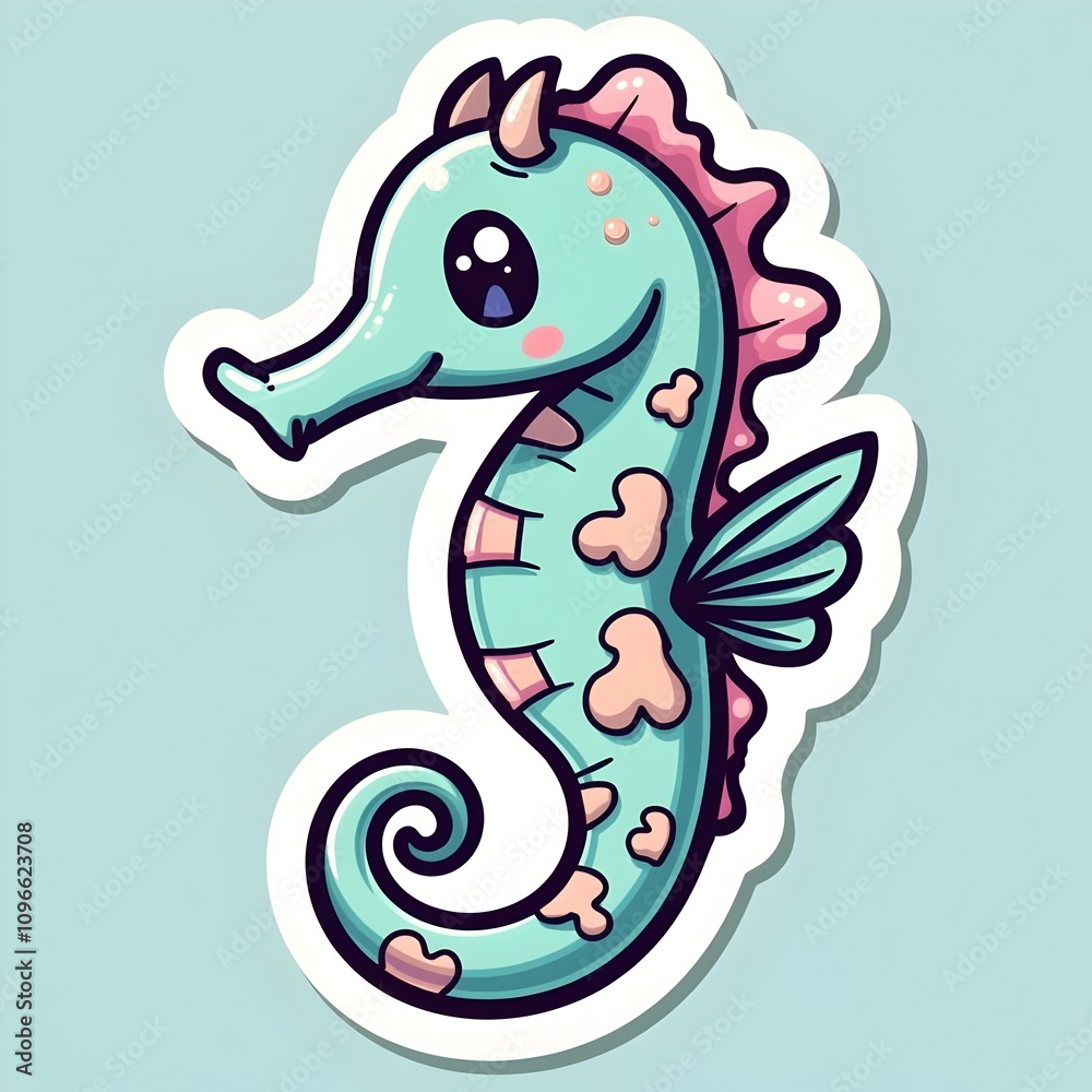 Fototapeta premium Seahorse Sticker