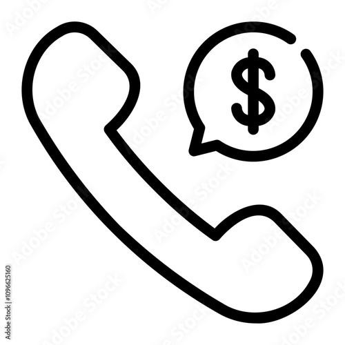 phone call line icon