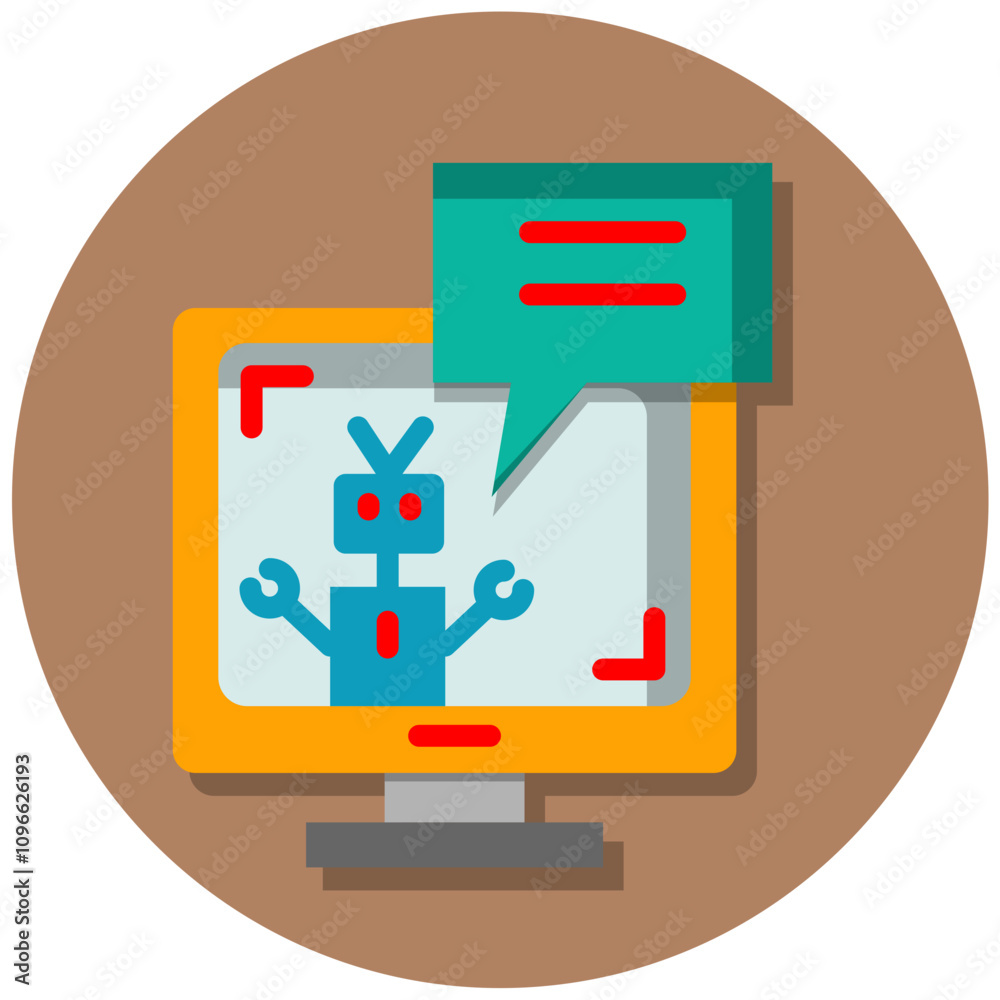 Fototapeta premium Chatbot Icon