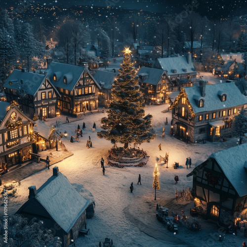 christmas night in the city