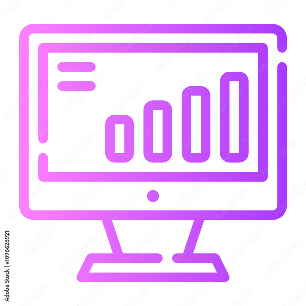 graph gradient icon graph gradient icon