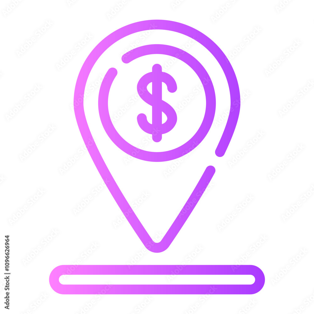 location gradient icon location gradient icon