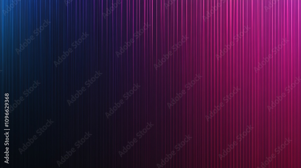 A gradient background featuring vertical lines transitioning from blue to purple.