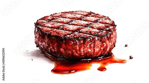 A patty being carefully flipped on the grill, revealing perfectly caramelized grill marks.