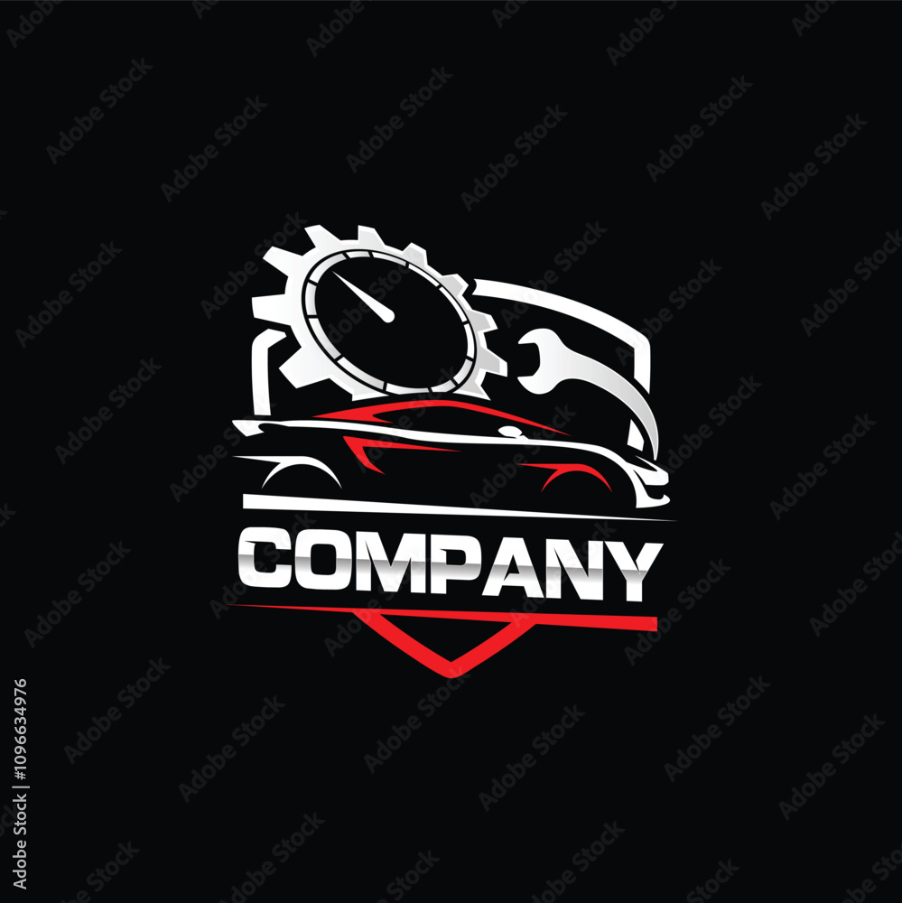 Fototapeta premium auto car service design logo template
