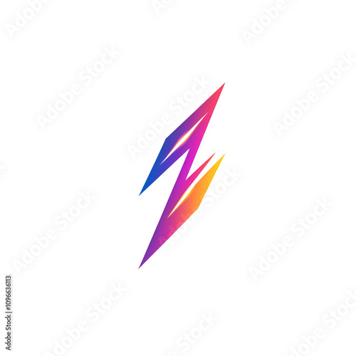 Free Download Dynamic lightning bolt logo design digital art modern aesthetic vibrant colors bold graphic innovative concept for branding - GFXLoad