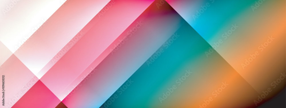 Colorful gradient with lines made of shadow and light. Creative background Colorful gradient with lines made of shadow and light. Creative background