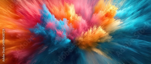 Wallpaper Mural A vibrant explosion of colors creating an abstract, dynamic visual effect. Torontodigital.ca