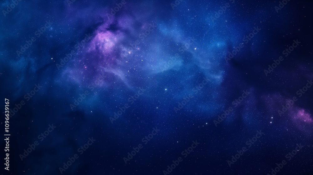 Fototapeta premium A mystical twilight sky with scattered