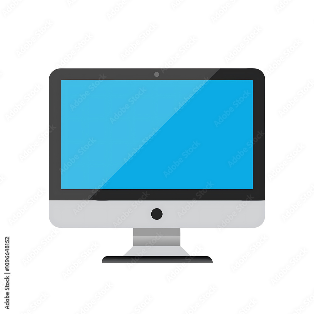 illustration of lcd monitor isolated on transparent background illustration of lcd monitor isolated on transparent background