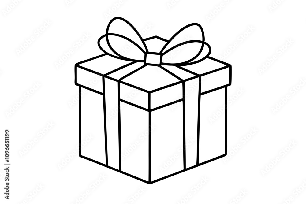 Fototapeta premium gift box isolated on white