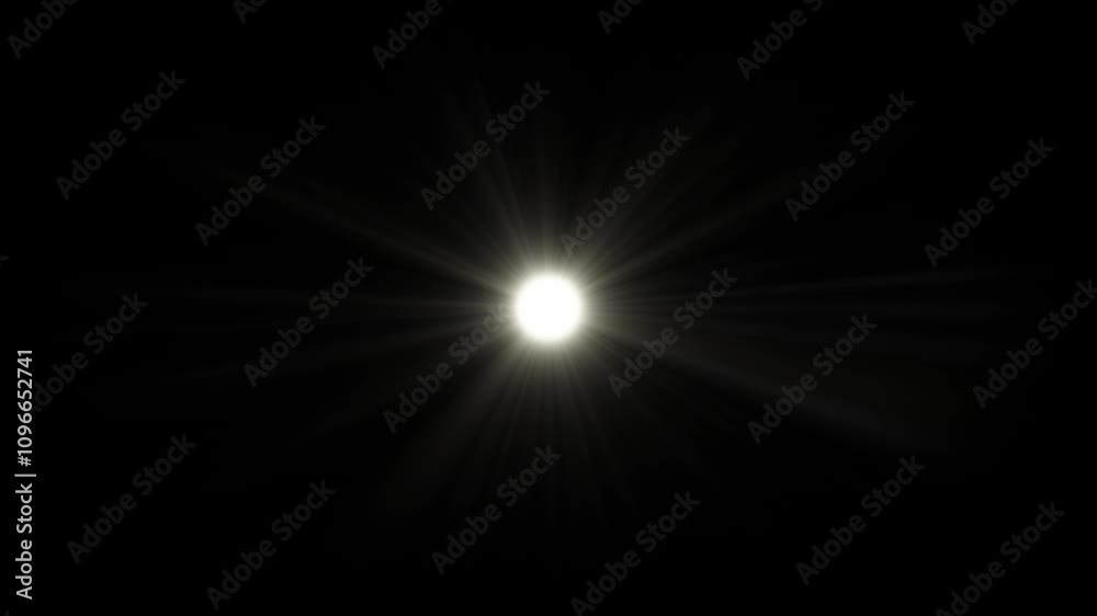Shining Sun with Rays Overlay Loop on Transparent Background Short Rays Shining Sun with Rays Overlay Loop on Transparent Background Short Rays