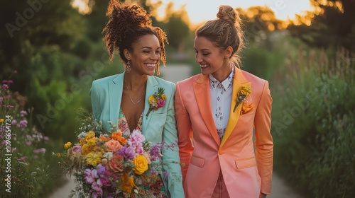 Vibrant Non-Traditional Wedding Outfits for Modern Brides