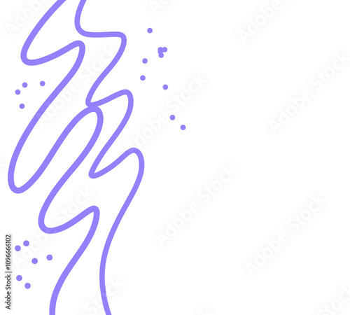Purple decorative line element