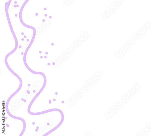 Purple element decorative line