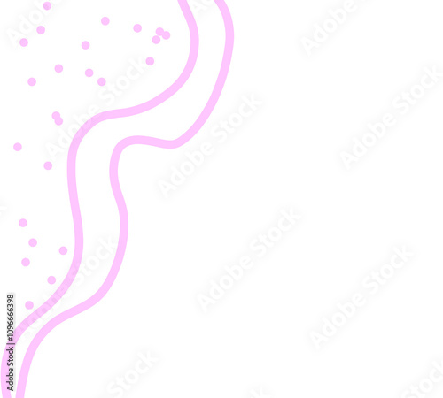 Line element abstract pink