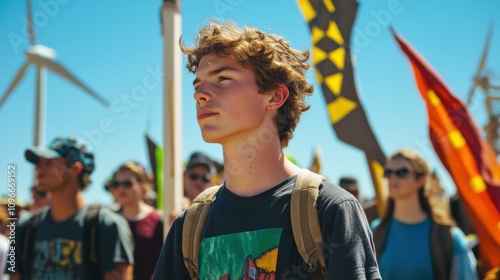 Youth-led renewable energy campaign rally in san francisco inspiring action for a sustainable future