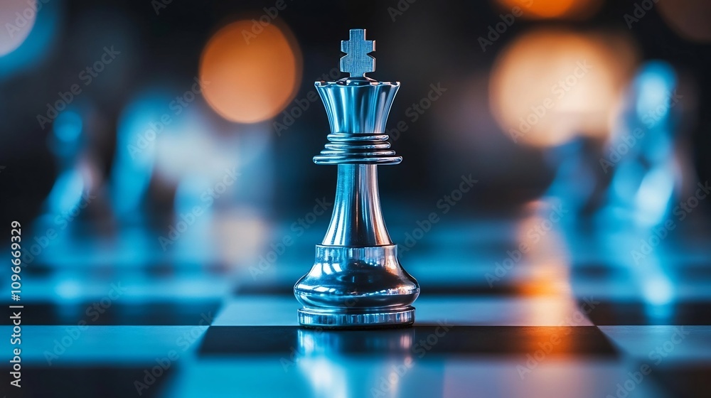 The visionary chess piece represents clear direction strategic insight and recognition for successful business leadership and profit optimization The visionary chess piece represents clear direction strategic insight and recognition for successful business leadership and profit optimization