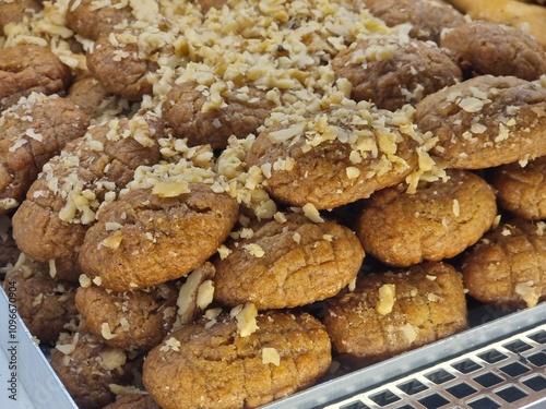 melomakarona greek xmas sweet with honey and nuts photo