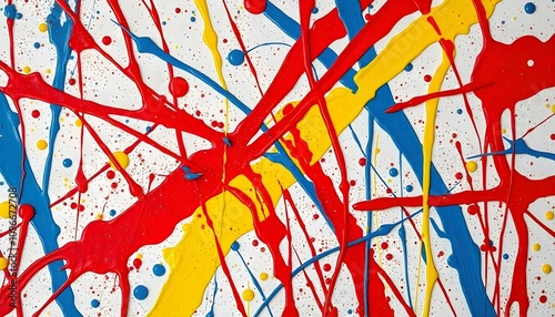 chaotic, abstract, splatter, drip, paint, random, patterns, bold, muted, tones, colorful, layered, depth, texture, energetic, movement, spontaneity, raw, emotion, artistic, modern, dynamic, vibrant