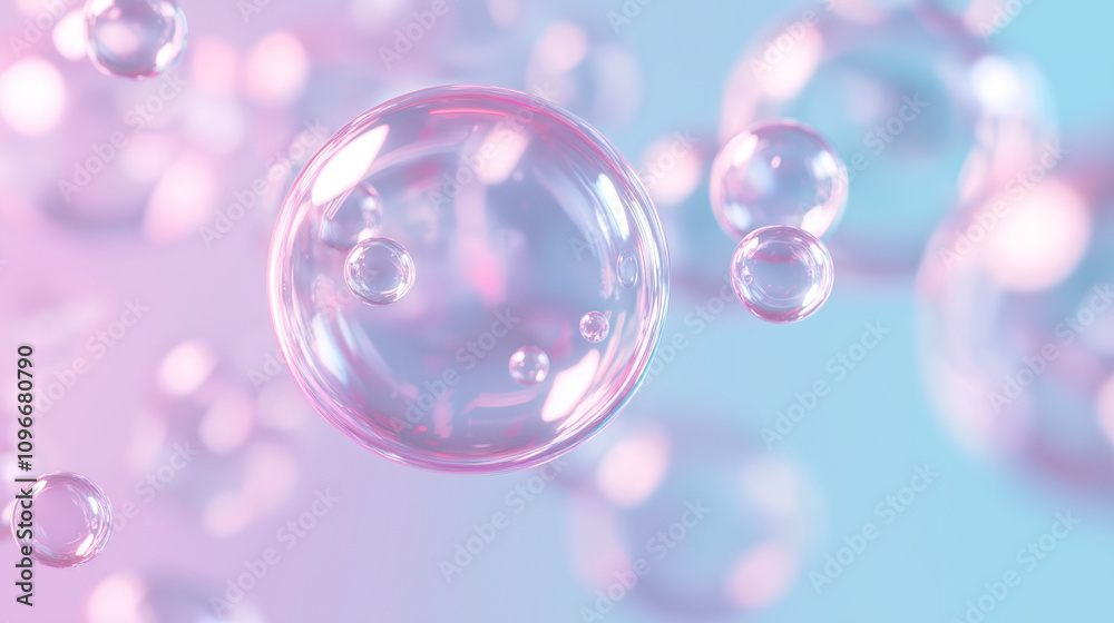 Rainbow soap bubbles on bright colorful background close up Rainbow soap bubbles on bright colorful background close up
