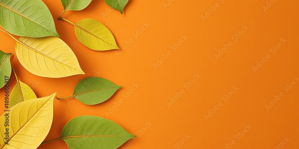 Fototapeta premium Organic and natural-looking abstract leaf shapes on a warm brown background with subtle texture effect, natural, organic