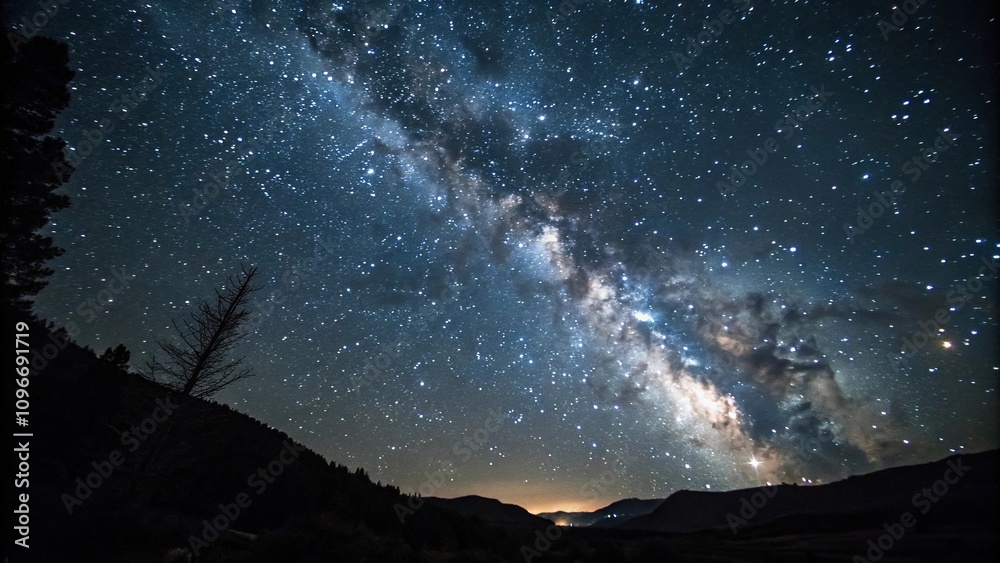 Infinite expanse of dark sky with countless stars, dark blue, velvet, galaxy, inky, space Infinite expanse of dark sky with countless stars, dark blue, velvet, galaxy, inky, space