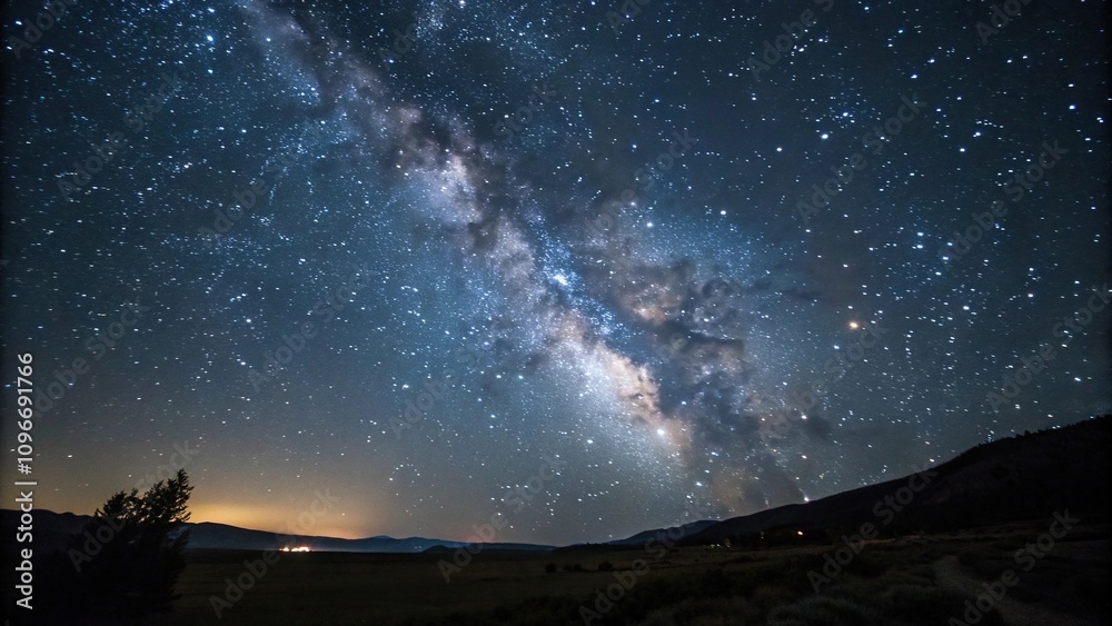 Infinite expanse of dark sky with countless stars, stars, endless, galaxy, night sky Infinite expanse of dark sky with countless stars, stars, endless, galaxy, night sky