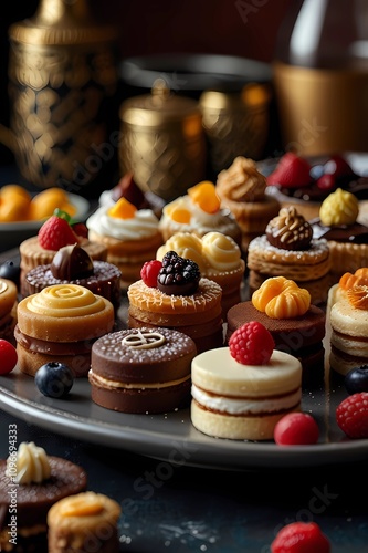 cookies with chocolate and sweets 