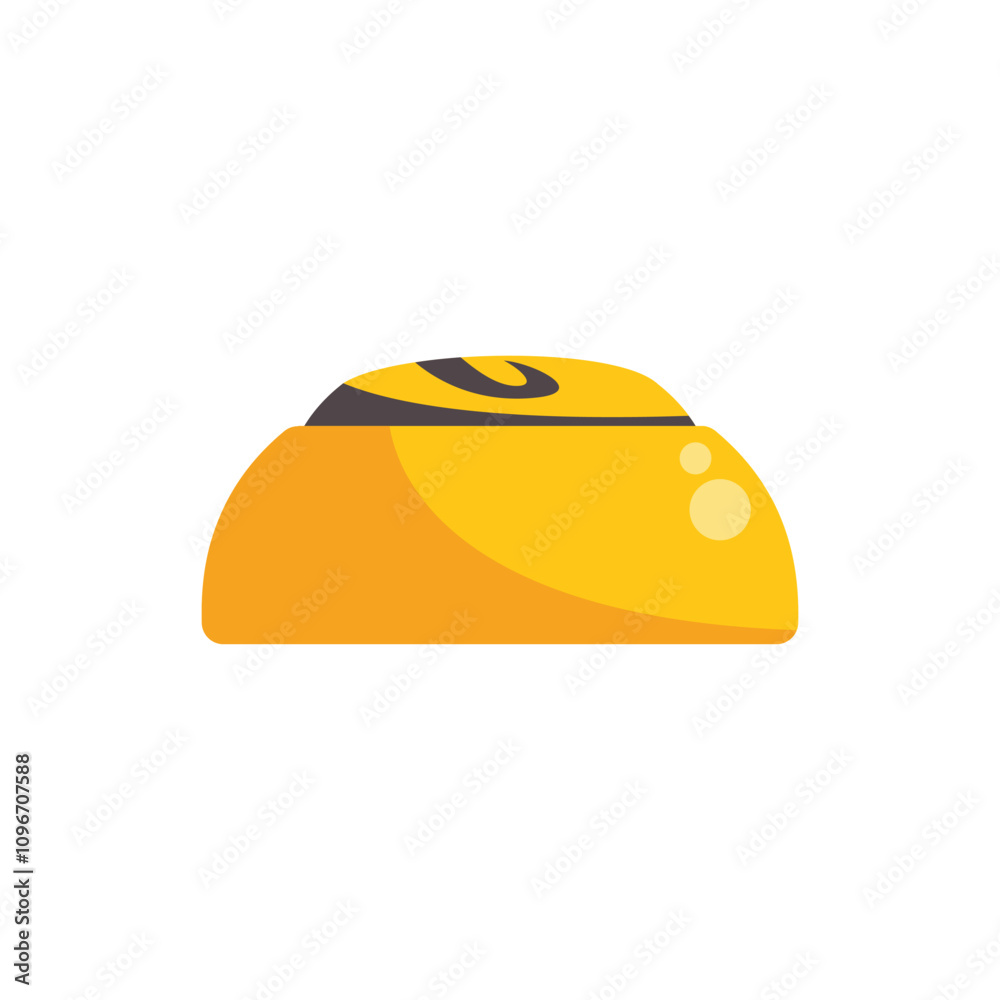 Simple vector illustration of cheesy bread from brazil, isolated on white background Simple vector illustration of cheesy bread from brazil, isolated on white background
