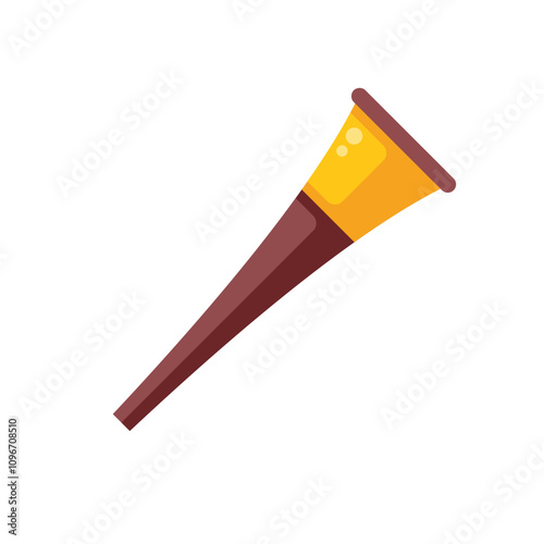 Long straight horn used for announcing events in medieval times