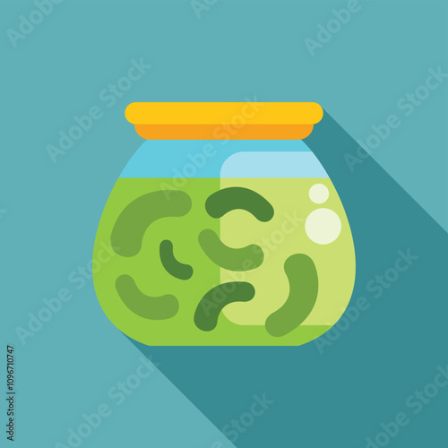 Preserving pickled gherkins in vinegar brine, showcasing homemade food preservation techniques