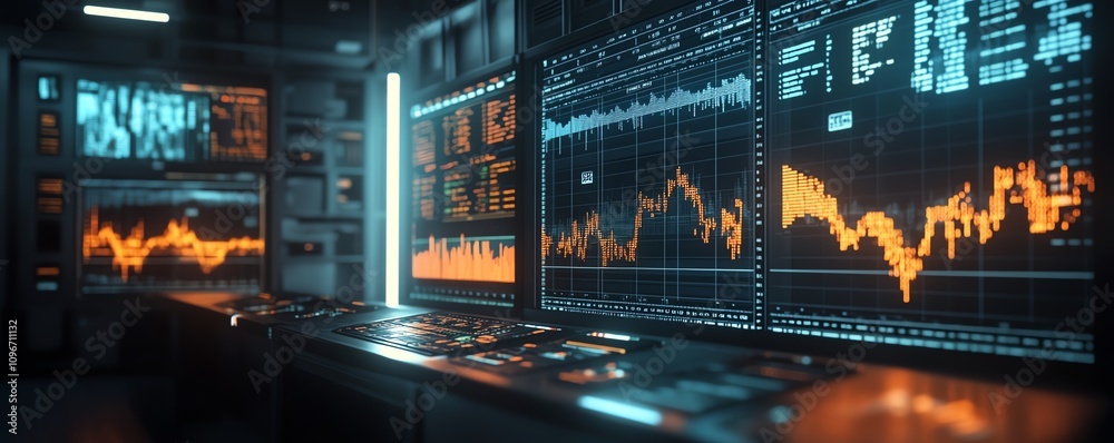 Digital Forex trading chart on a glowing backdrop, showcasing global market data, currency trends, and realtime financial analysis in 3D rendering Digital Forex trading chart on a glowing backdrop, showcasing global market data, currency trends, and realtime financial analysis in 3D rendering