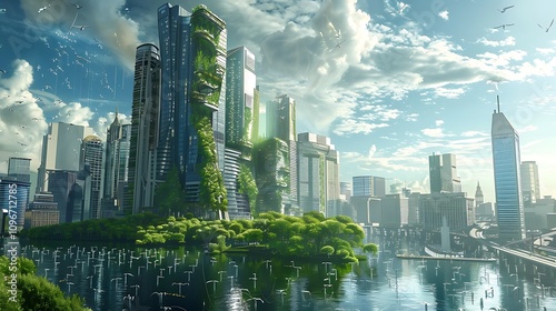 Precise environmental impact future cities #1096712785