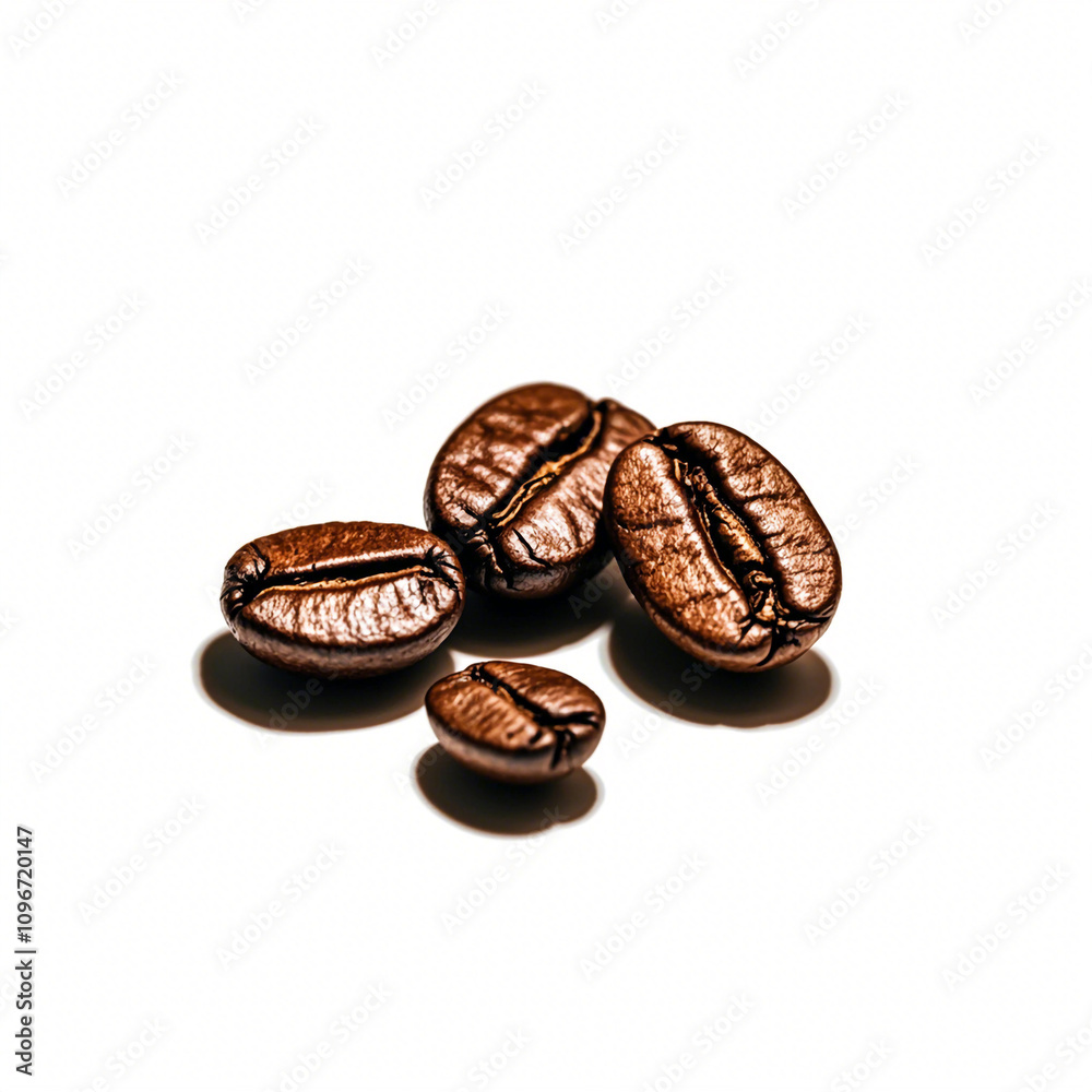 Coffee beans isolated on white background Coffee beans isolated on white background