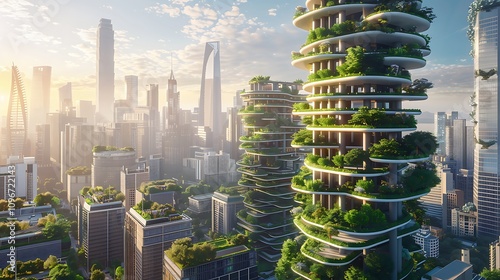 Precise environmental impact future cities #1096722143