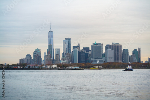 Downtown NYC from the Hudson river