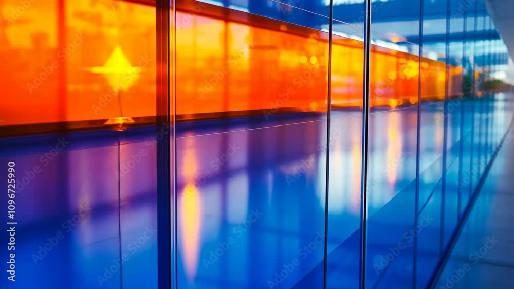 Dynamic abstract light reflection with vibrant colors and geometric patterns Dynamic abstract light reflection with vibrant colors and geometric patterns