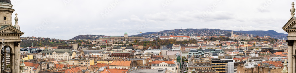 Fototapeta premium Budapest, skyline Pest 2024