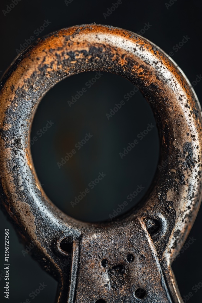 Close-up shot of a metal object sitting on a table Close-up shot of a metal object sitting on a table