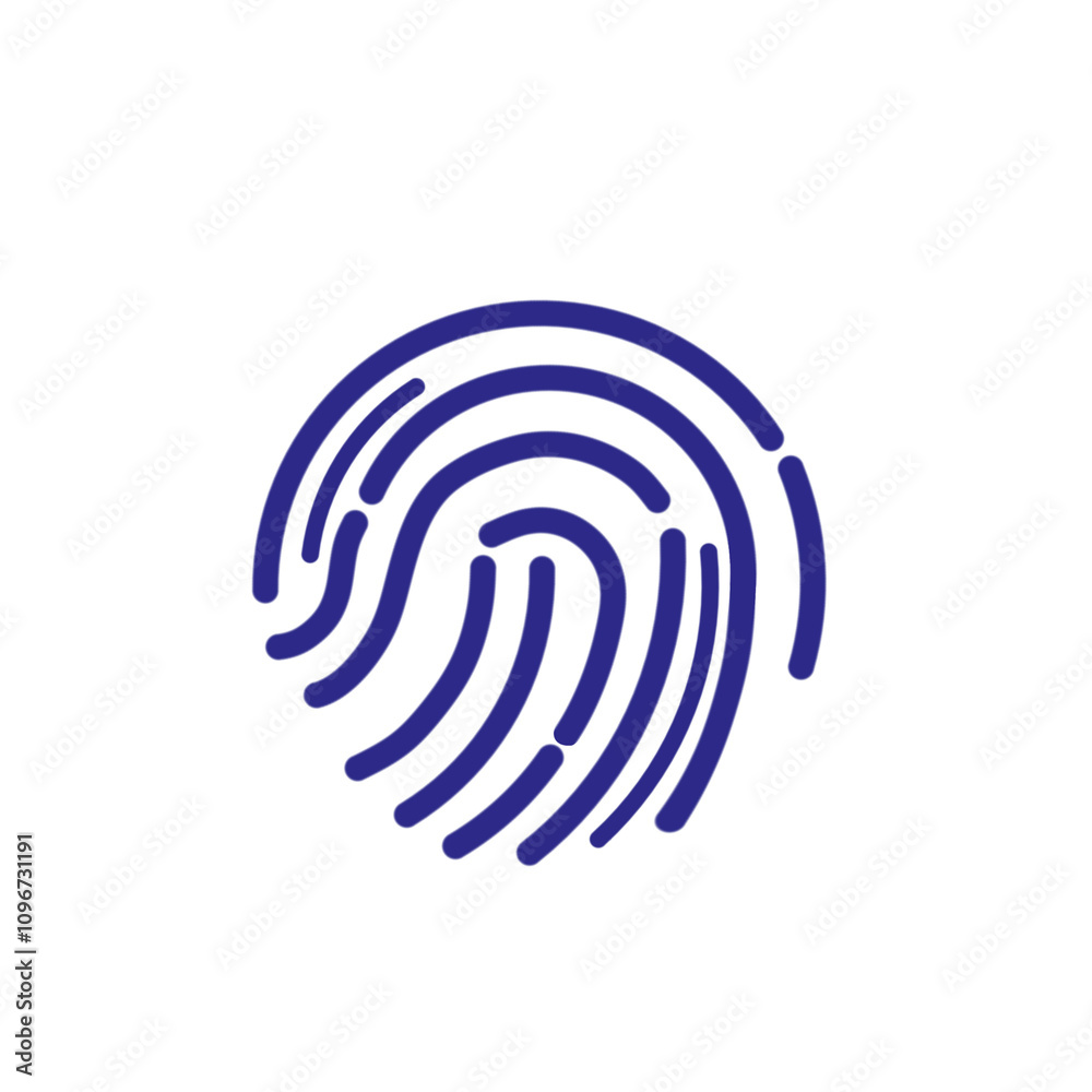 illustration of a purple fingerprint icon without a background illustration of a purple fingerprint icon without a background
