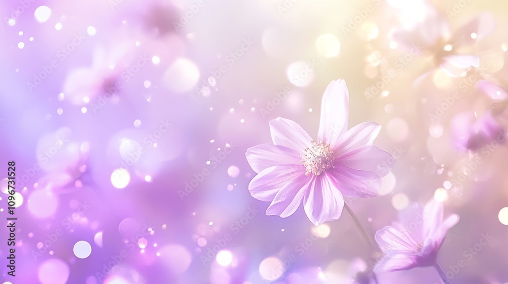 Soft focus pastel pink cosmos flowers with bokeh background. Soft focus pastel pink cosmos flowers with bokeh background.