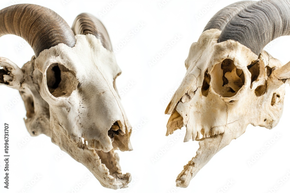 Two cow horns standing together Two cow horns standing together