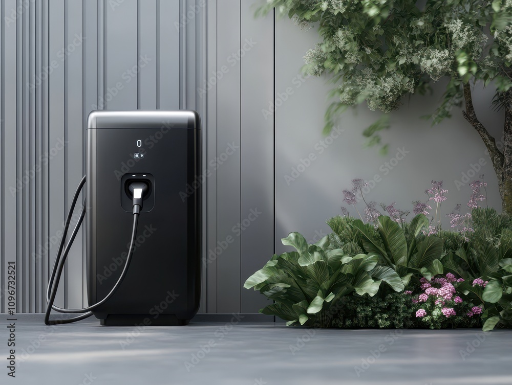 Electric Car Charging Station Urban Environment Modern Technology Outdoor Setting Close-Up Sustainable Living Electric Car Charging Station Urban Environment Modern Technology Outdoor Setting Close-Up Sustainable Living